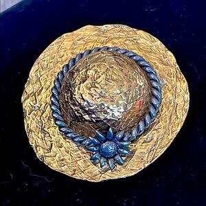 Primier Design Gold and Silver tone  Floral Brooch
